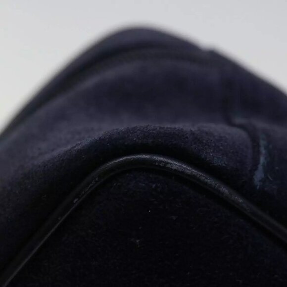GUCCI Vanity Cosmetic Pouch Suede Navy - Picture 6 of 16